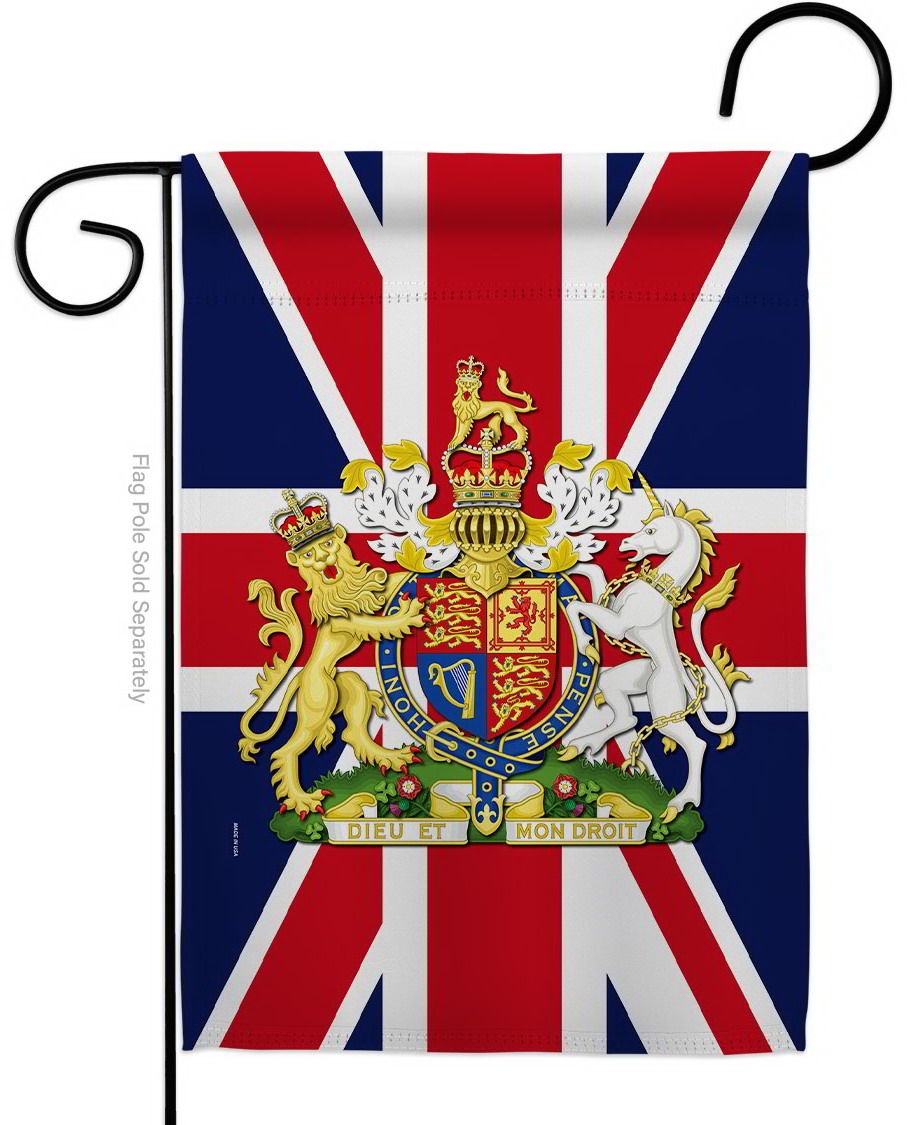 Coat Of Arms Of United Kingdom Garden Flag
