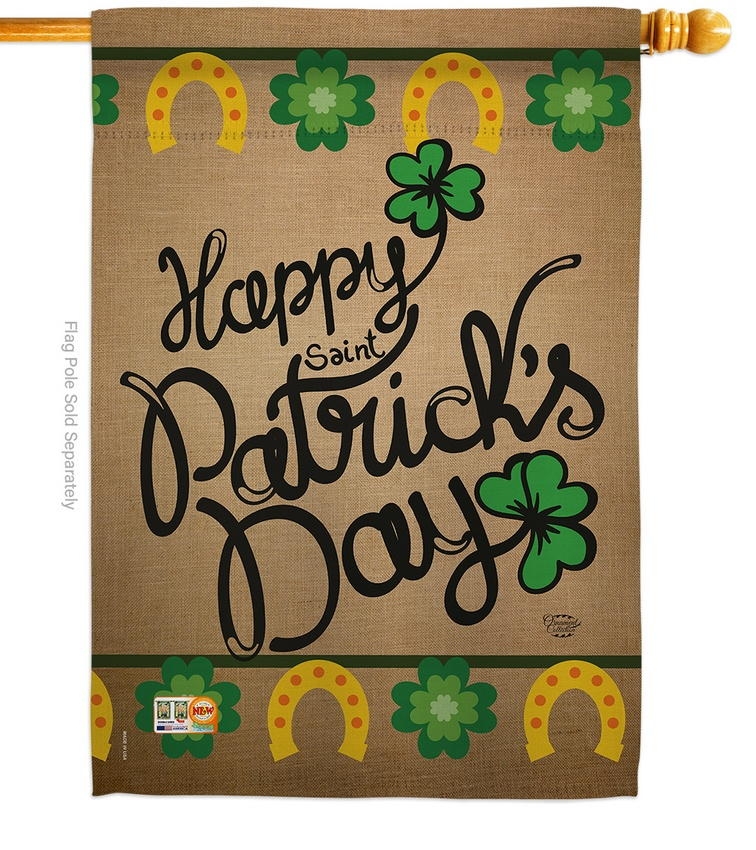 Happy Saint Patrick's Day House Flag
