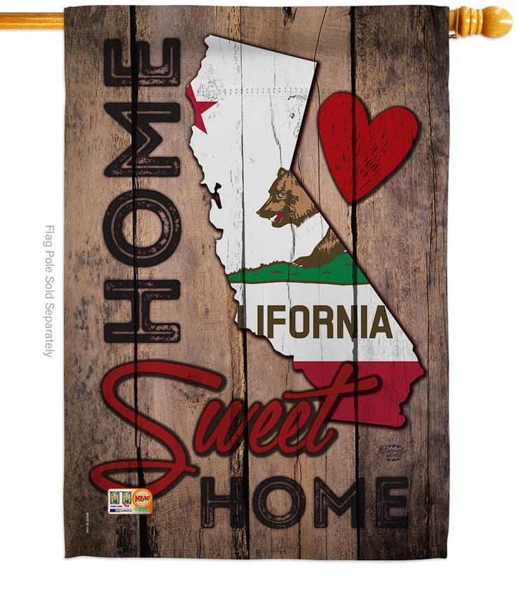 State California Home Sweet House Flag