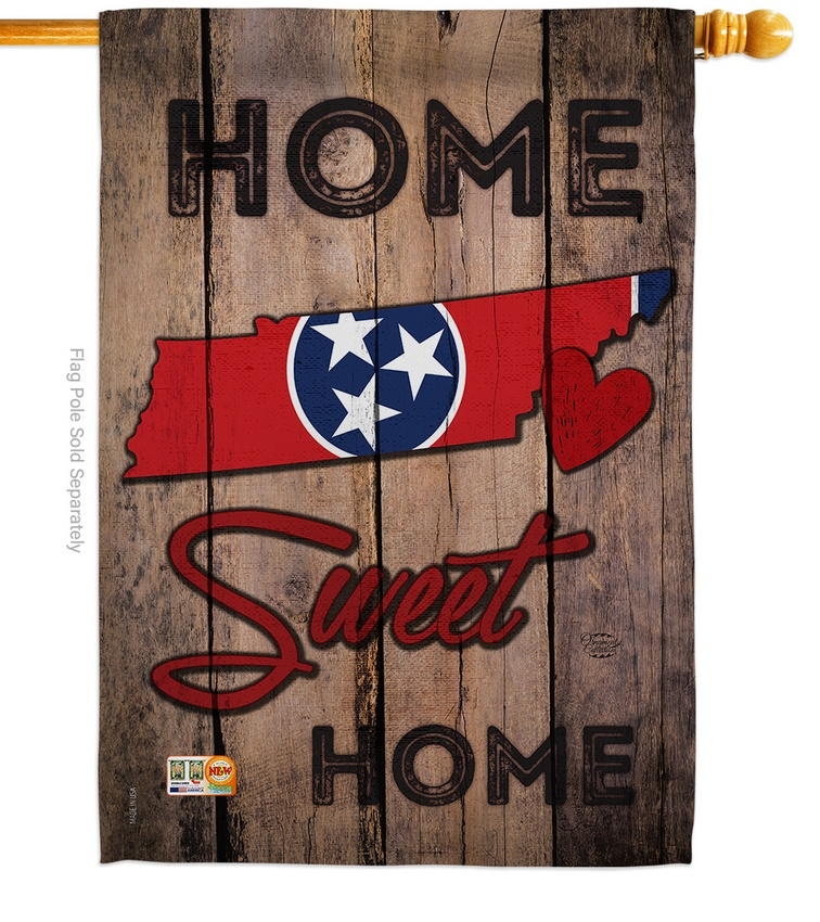 State Tennessee Home Sweet House Flag