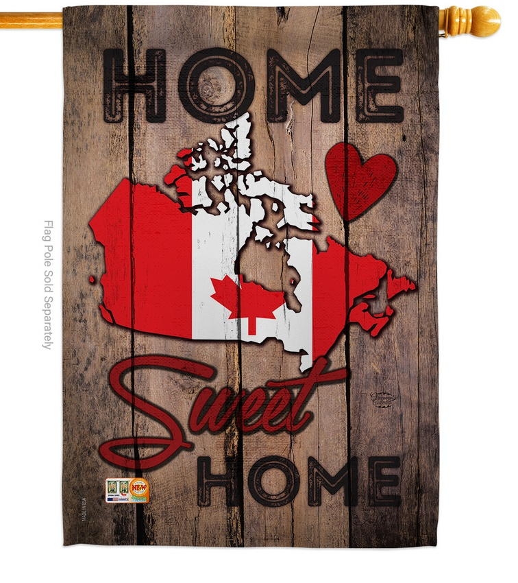 Canada Home Sweet House Flag