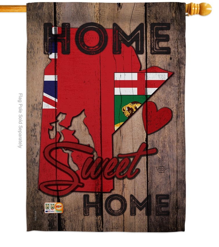 Manitoba Home Sweet House Flag