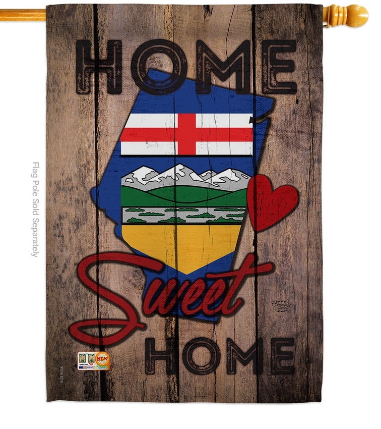 Alberta Home Sweet House Flag