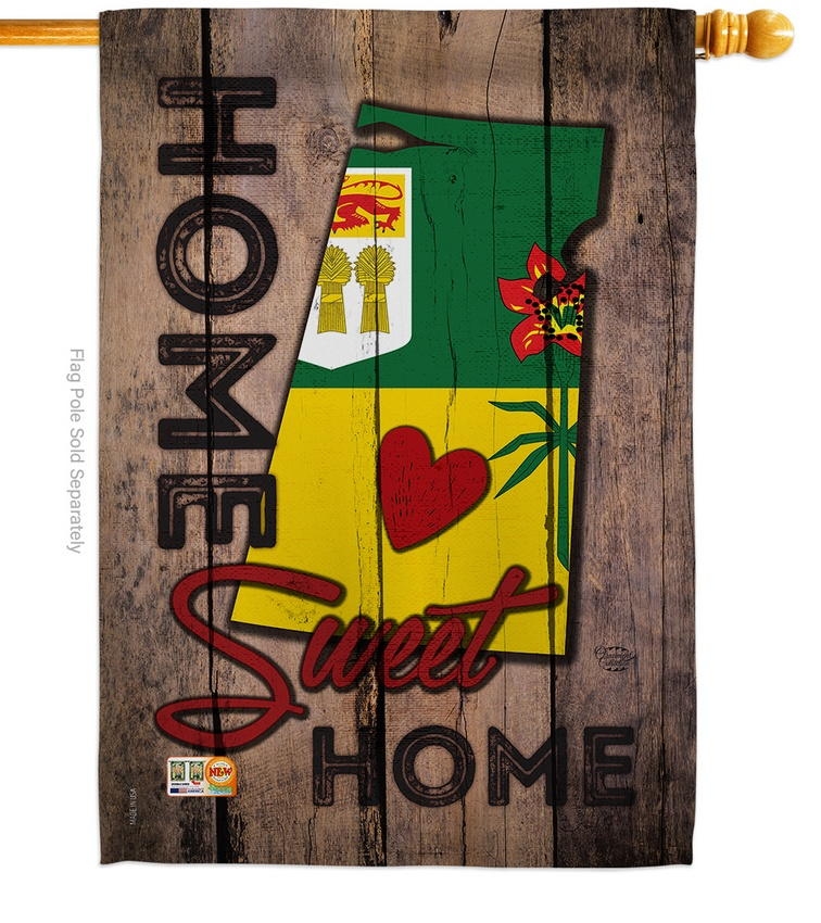 Saskatchewan Home Sweet House Flag