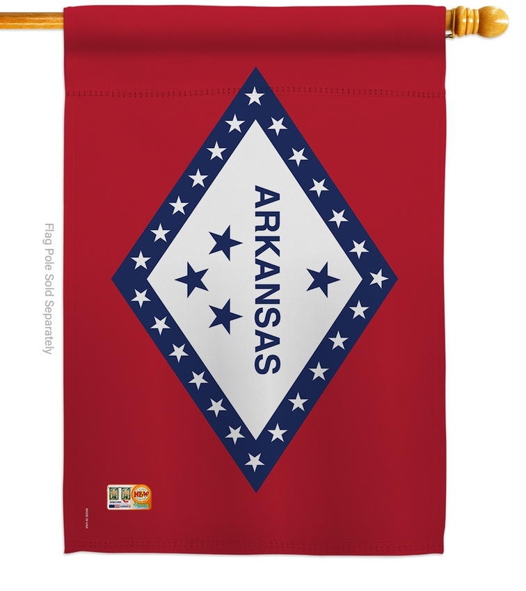 Arkansas Decorative House Flag