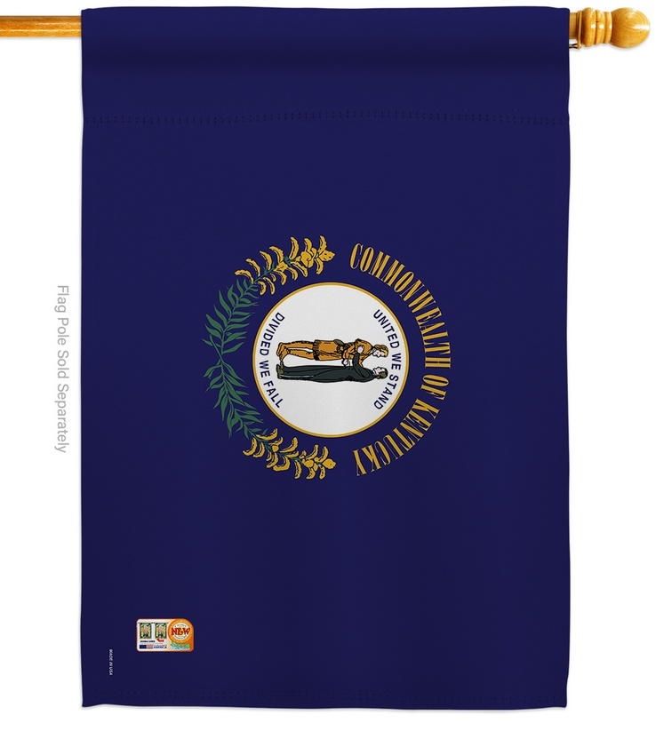 Kentucky Decorative House Flag