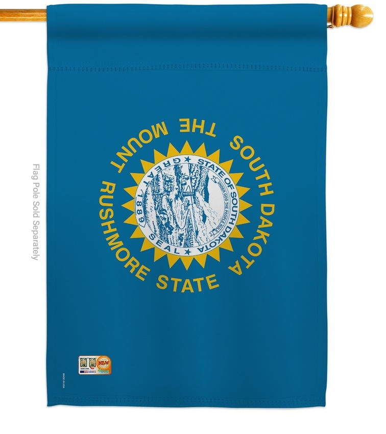 South Dakota Decorative House Flag