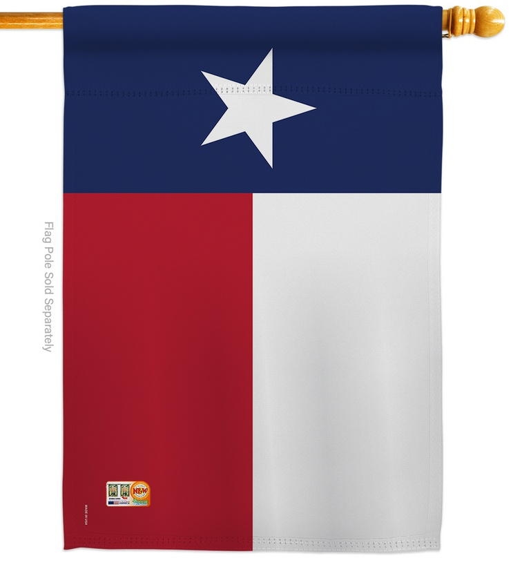 Texas Decorative House Flag