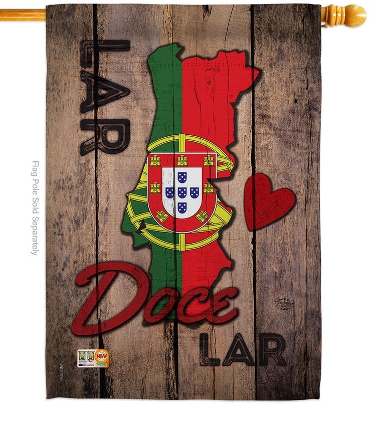Portugal Lar Doce House Flag