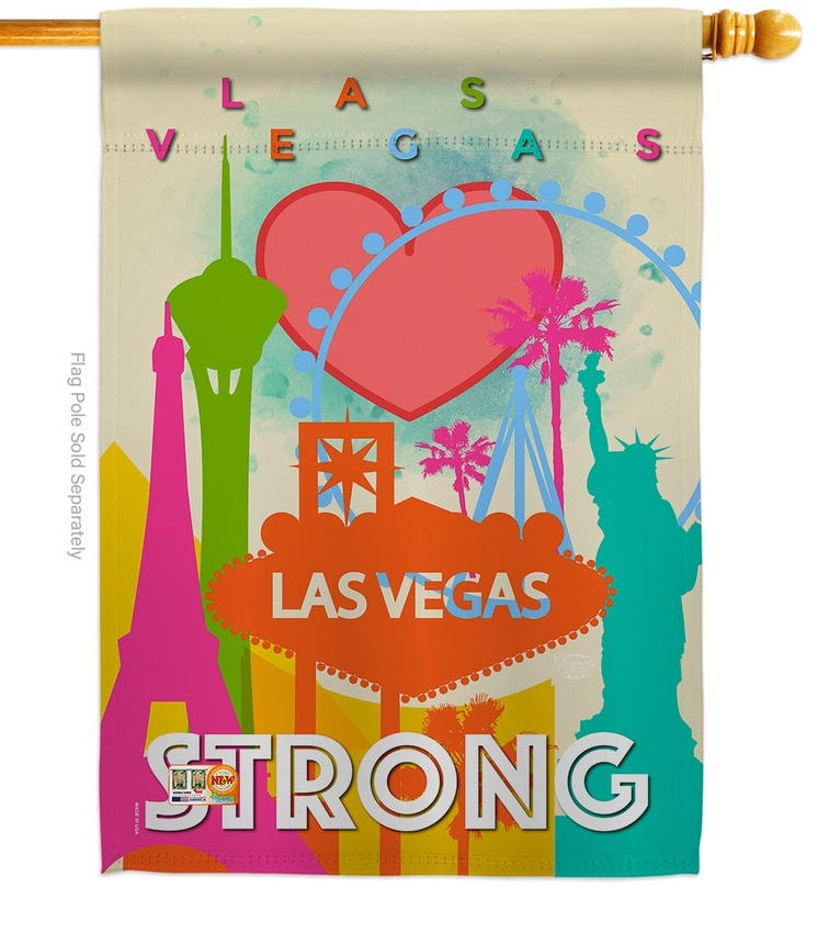 Las Vegas Strong House Flag