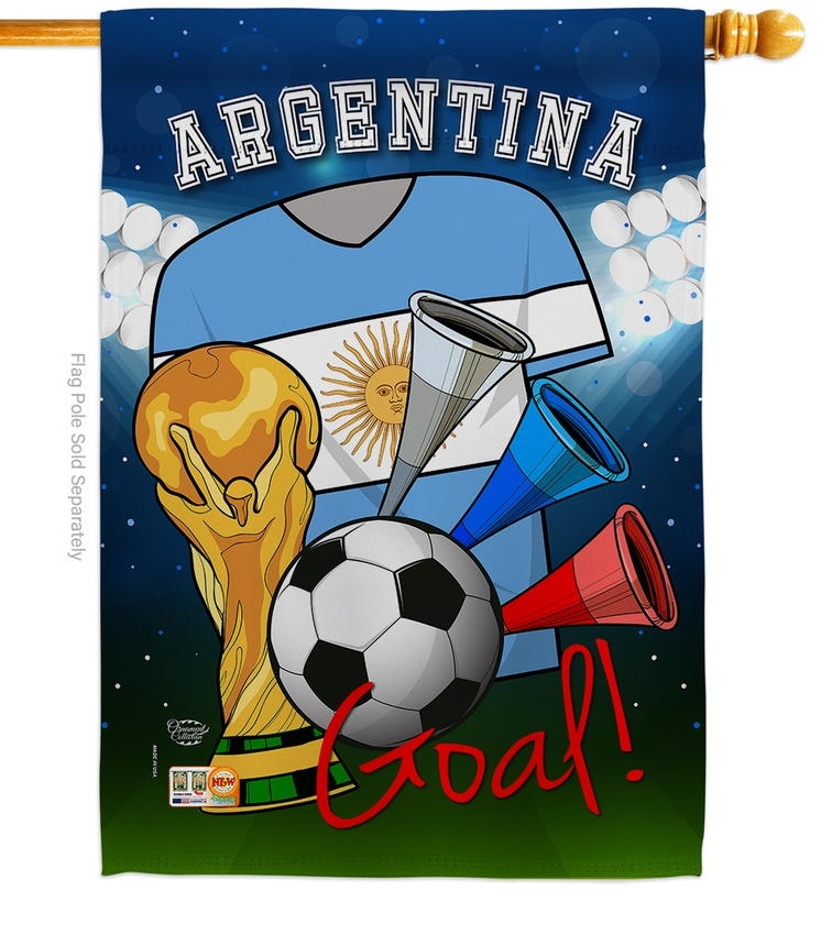 Argentina Soccer House Flag