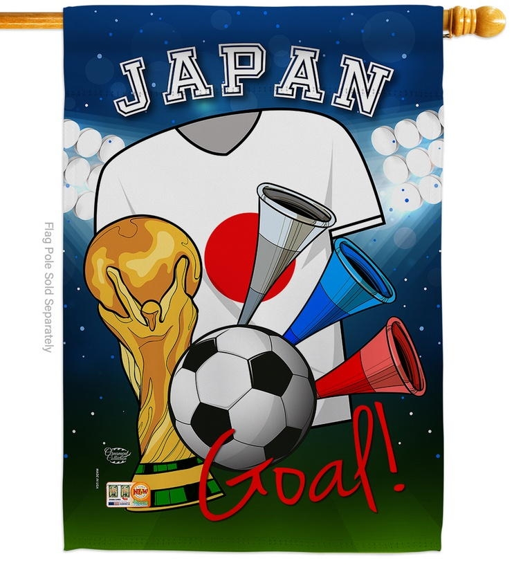 Japan Soccer House Flag