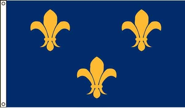 High Wind, US Made French Fleur-de-Lis Flag 5x8