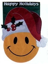 Happy Holiday Christmas Garden Flag