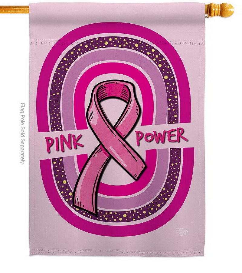 Pink Power House Flag