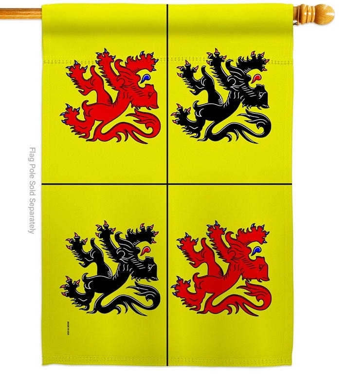 Provinces Of Belgium Hainaut House Flag