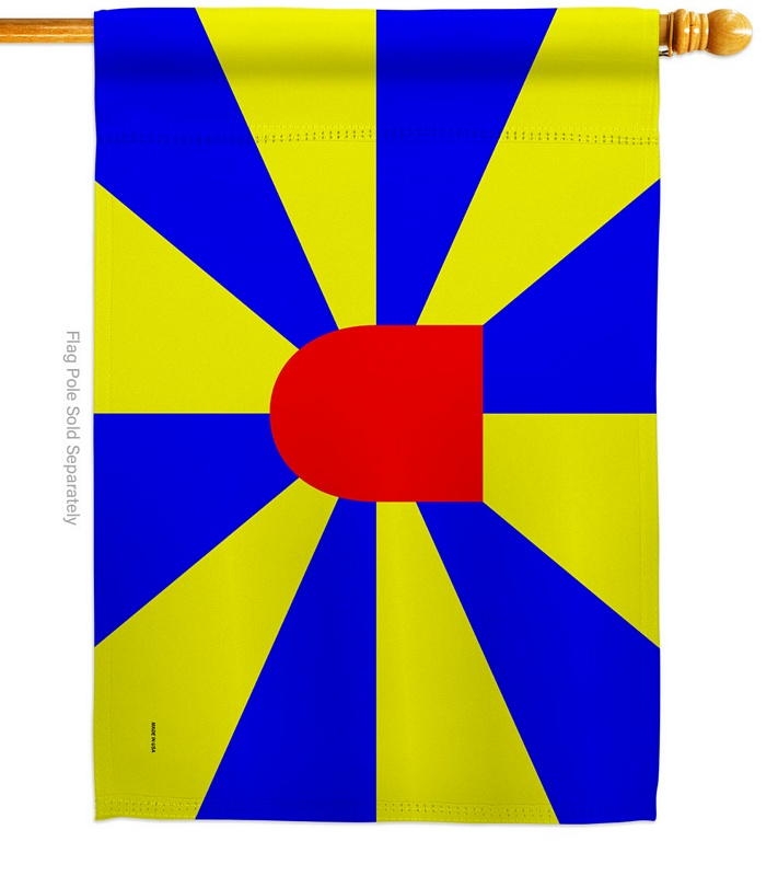 Provinces Of Belgium West Flanders House Flag