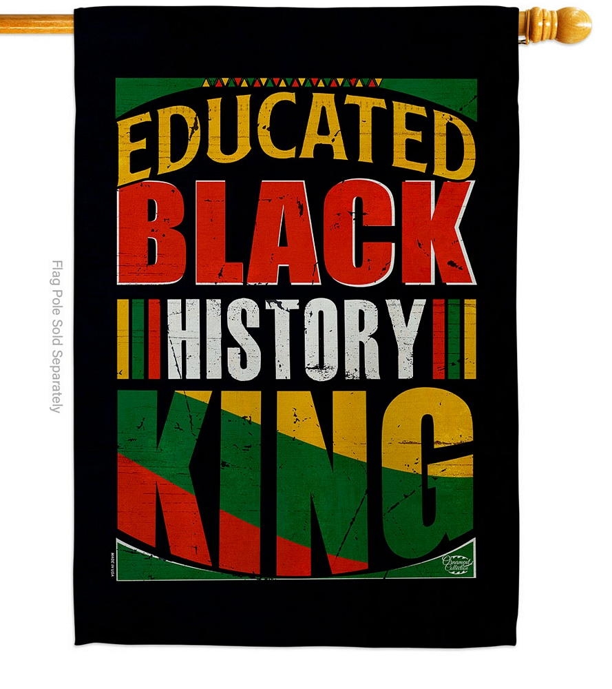 Educated Black History House Flag