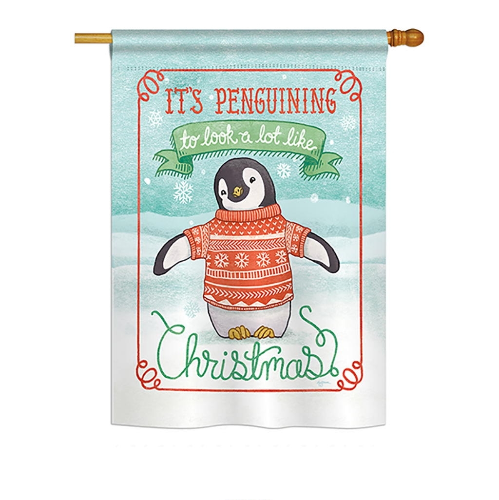 It's Penguining To Look House Flag