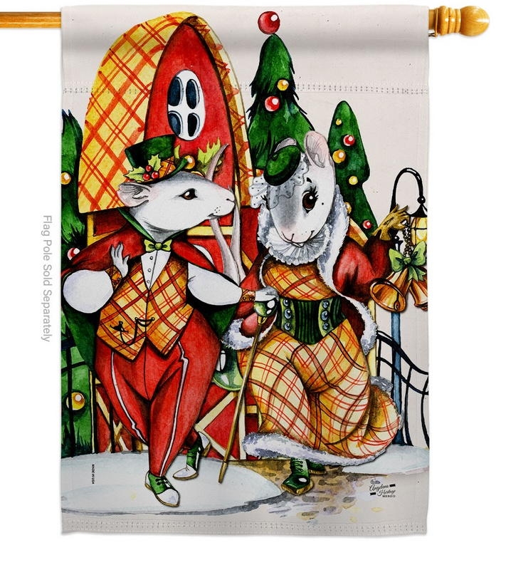 Holiday Mouses House Flag
