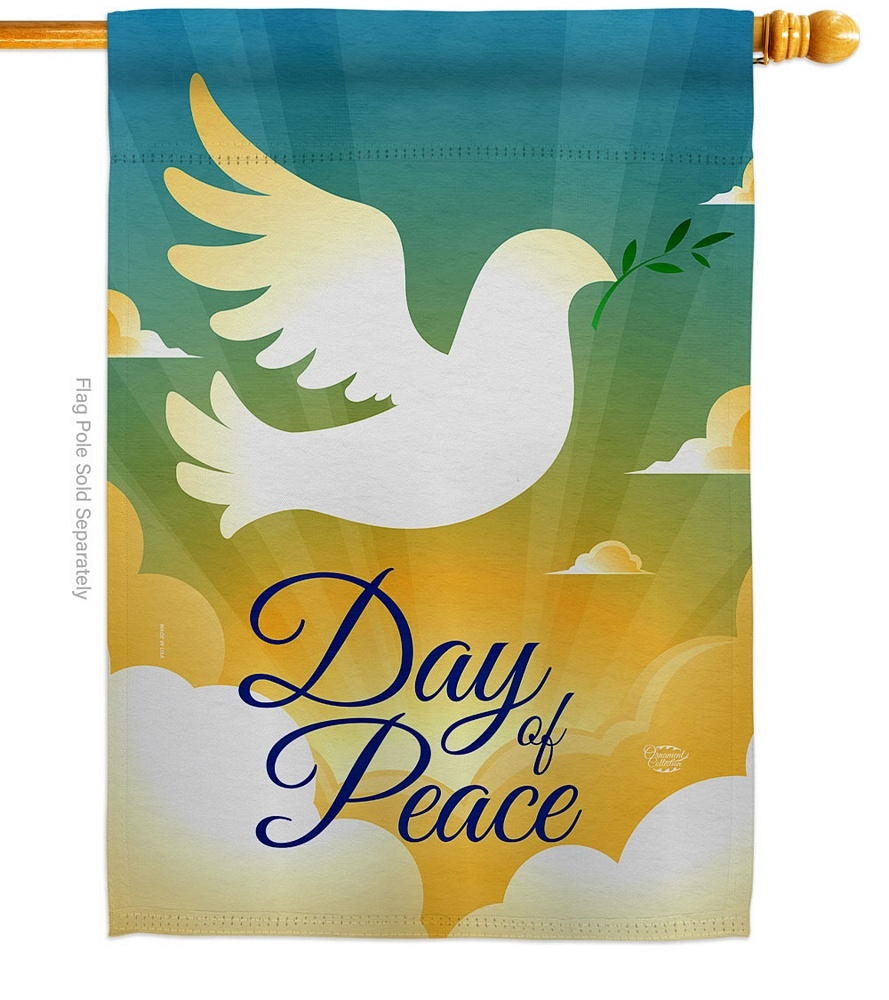 Day Of Peace Decorative House Flag