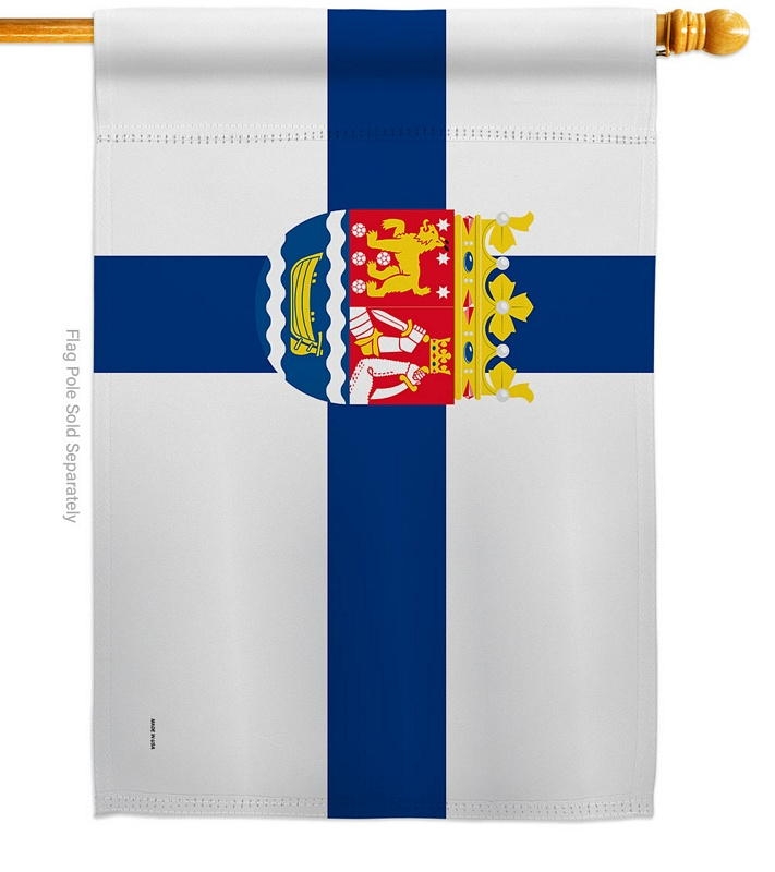 Province Of Finland Etela-Suomen laanin vaakuna House Flag