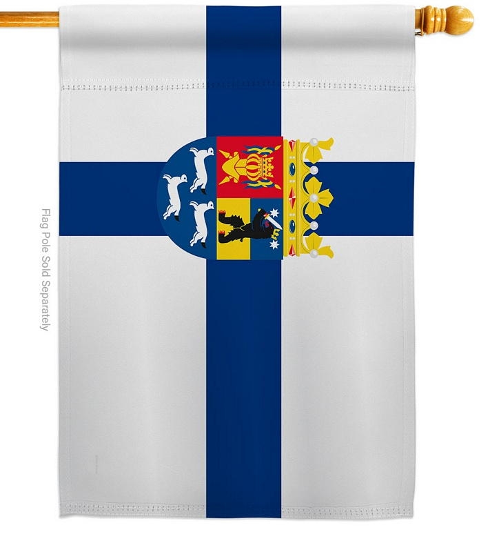 Province Of Finland Lansi-Suomen laanin vaakuna House Flag