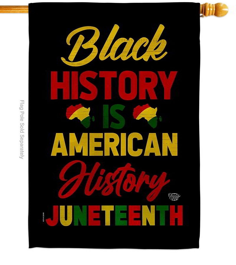 Black History American  House Flag