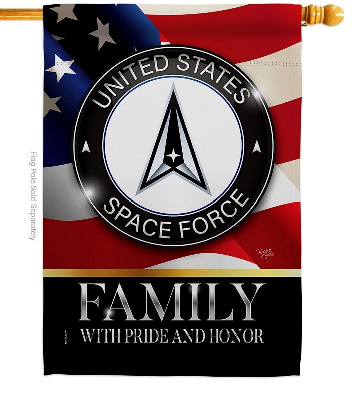 US Space Force Family Honor House Flag