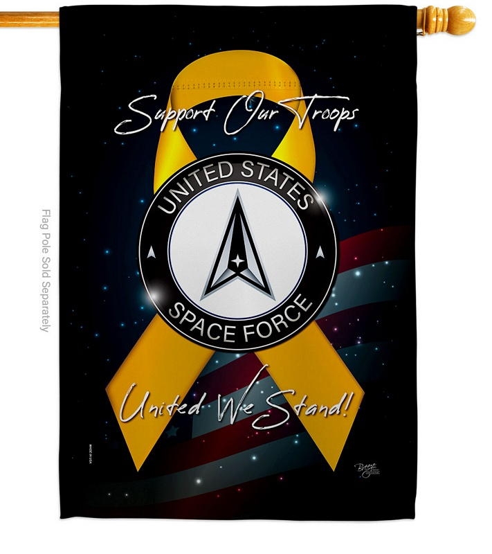 Support Space Force House Flag