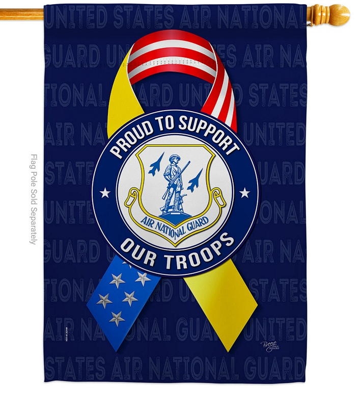Support Air National Guard Troops House Flag