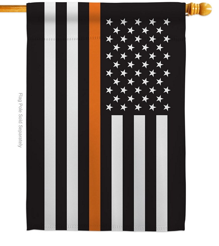 US Thin Orange Line House Flag