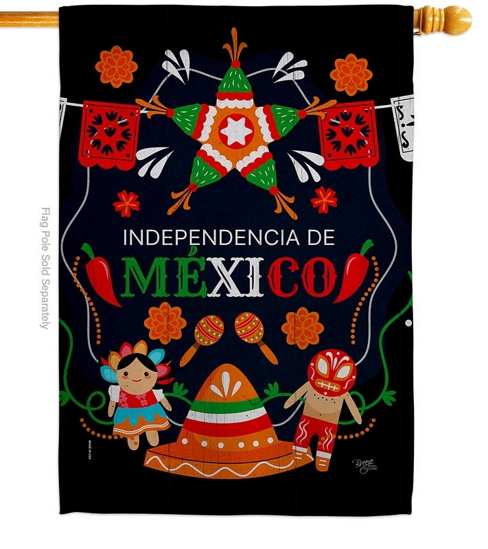 Independencia De Mexico House Flag