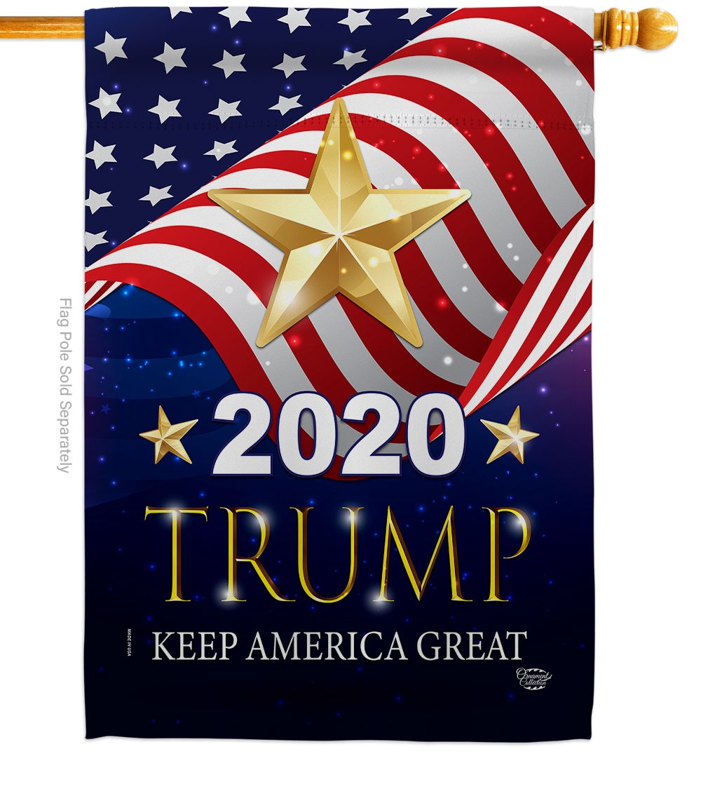 2020 Trump Keep America Great House Flag