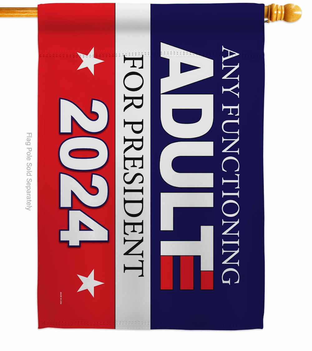 Functioning Adult 2024 House Flag