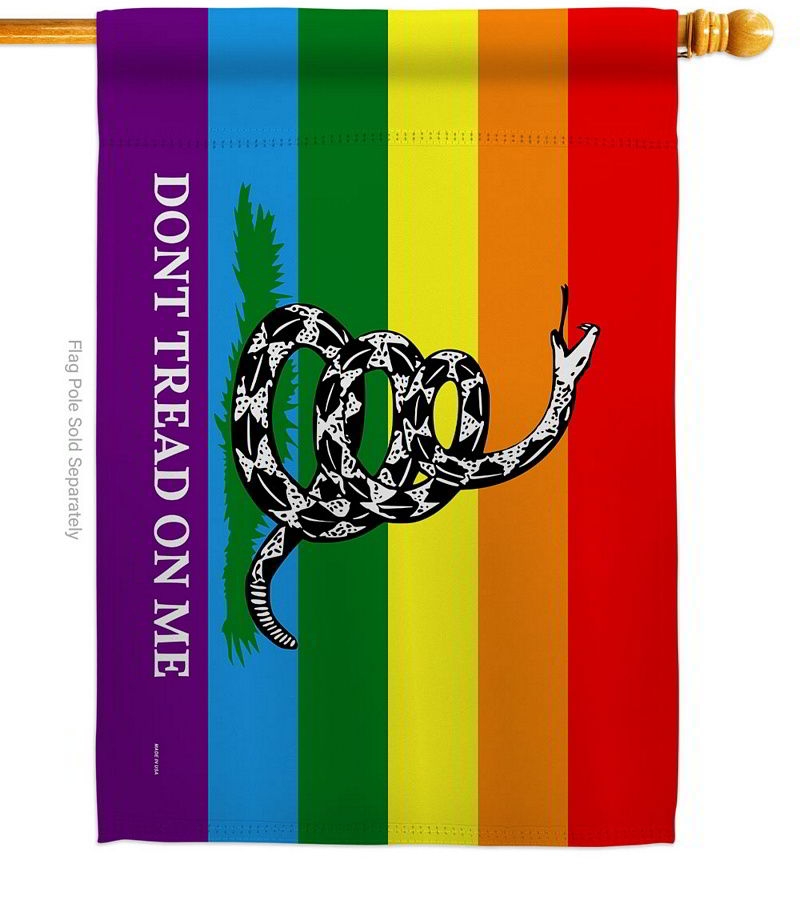 Gadsden Rainbow House Flag