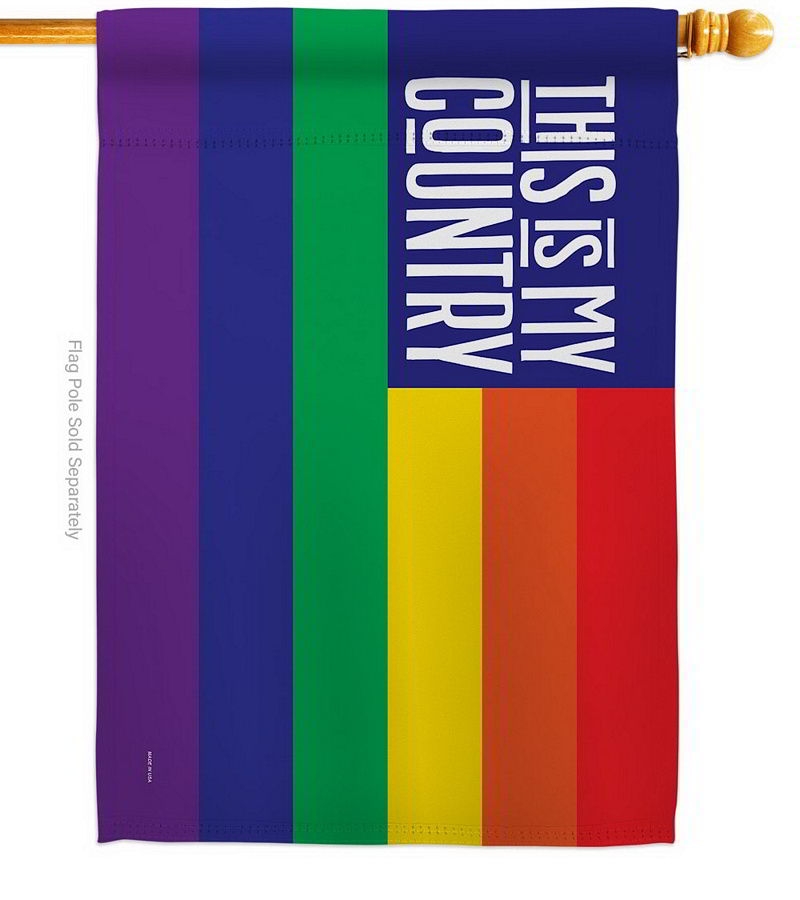 LGBTQ Country House Flag