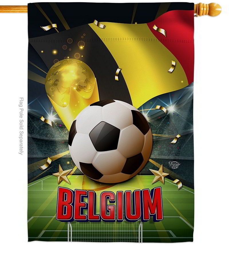 World Cup Belgium House Flag