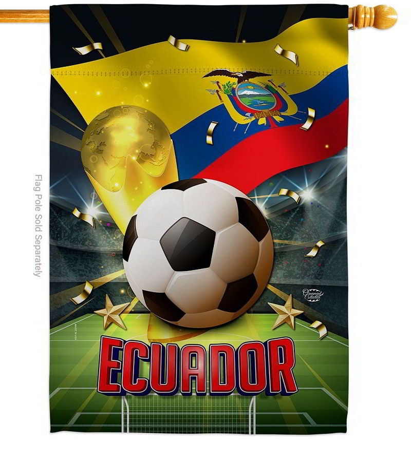 World Cup Ecuador House Flag