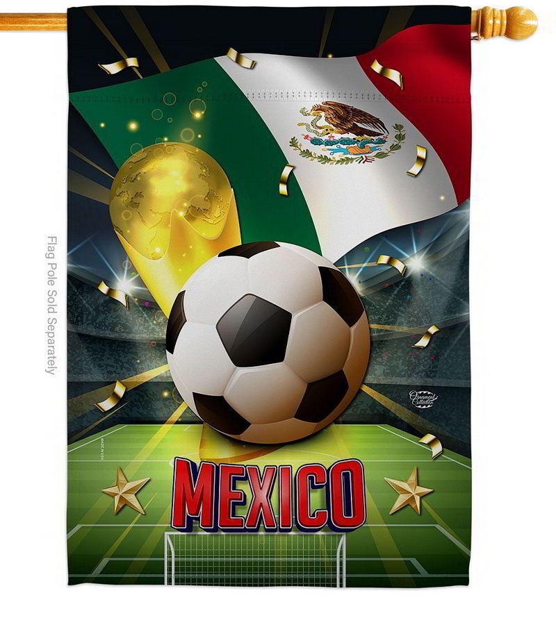 World Cup Mexico House Flag
