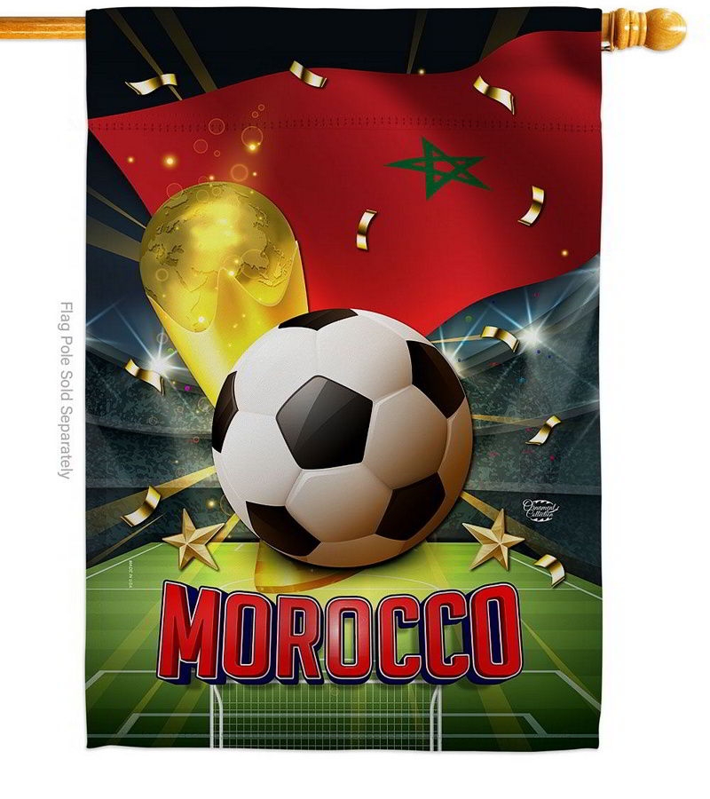 World Cup Morocco House Flag