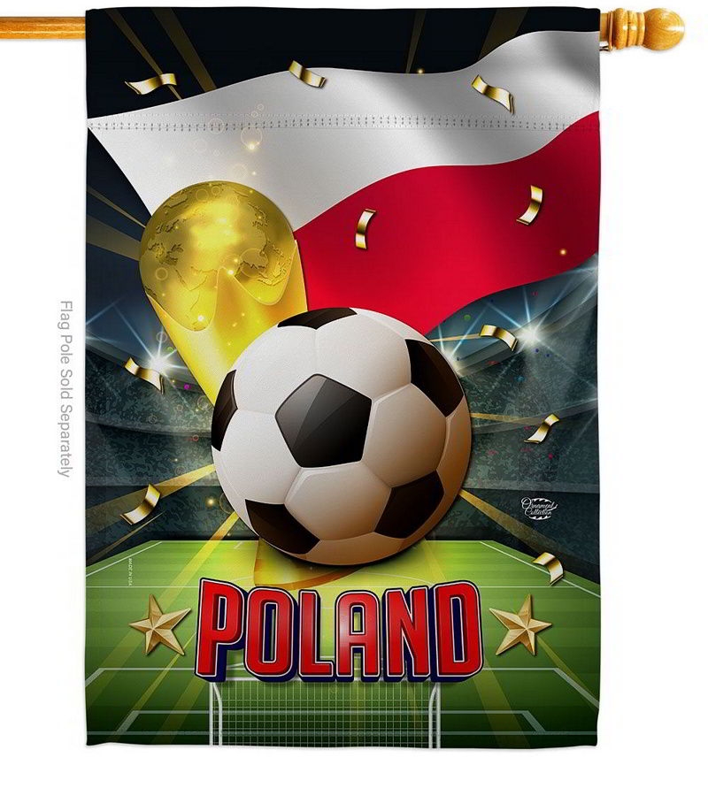 World Cup Poland House Flag