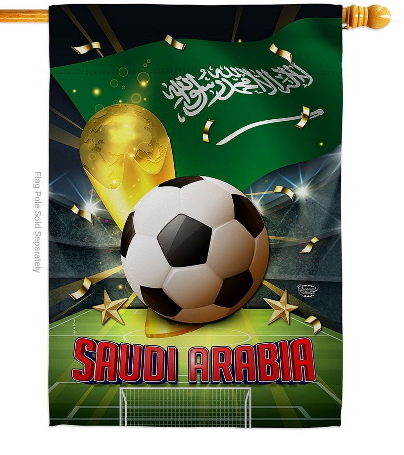World Cup Saudi Arabia House Flag