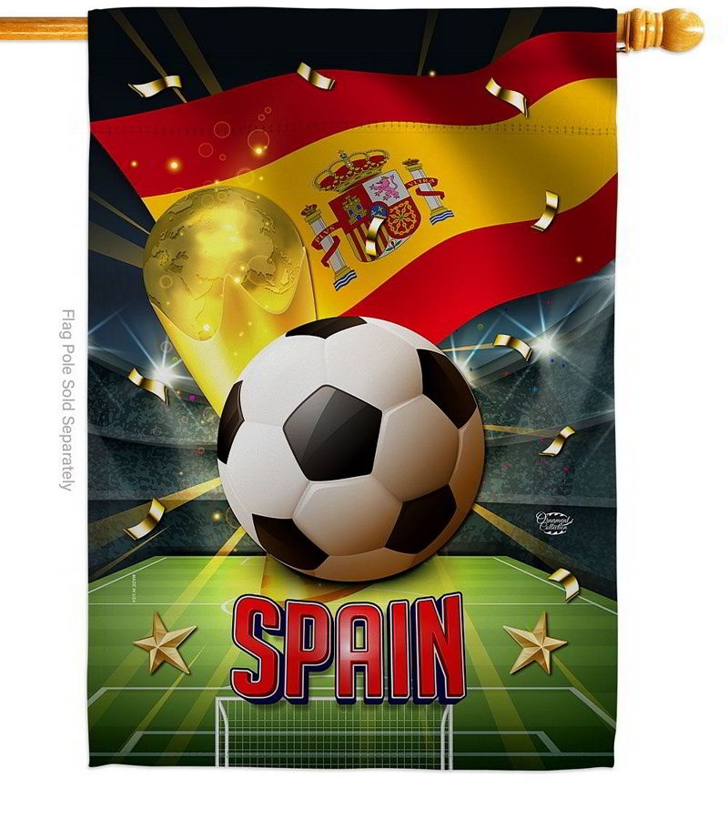 World Cup Spain House Flag