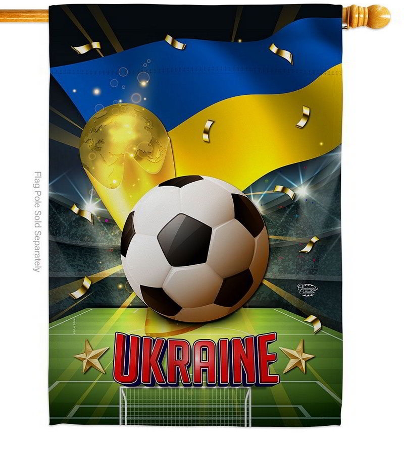 World Cup Ukraine House Flag