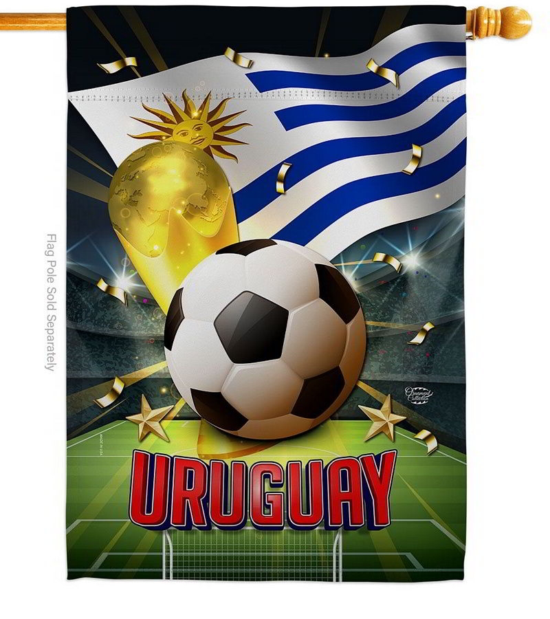 World Cup Uruguay House Flag