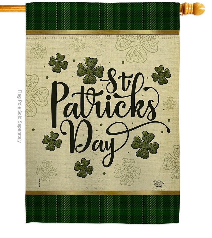 Tartan St. Patricks House Flag