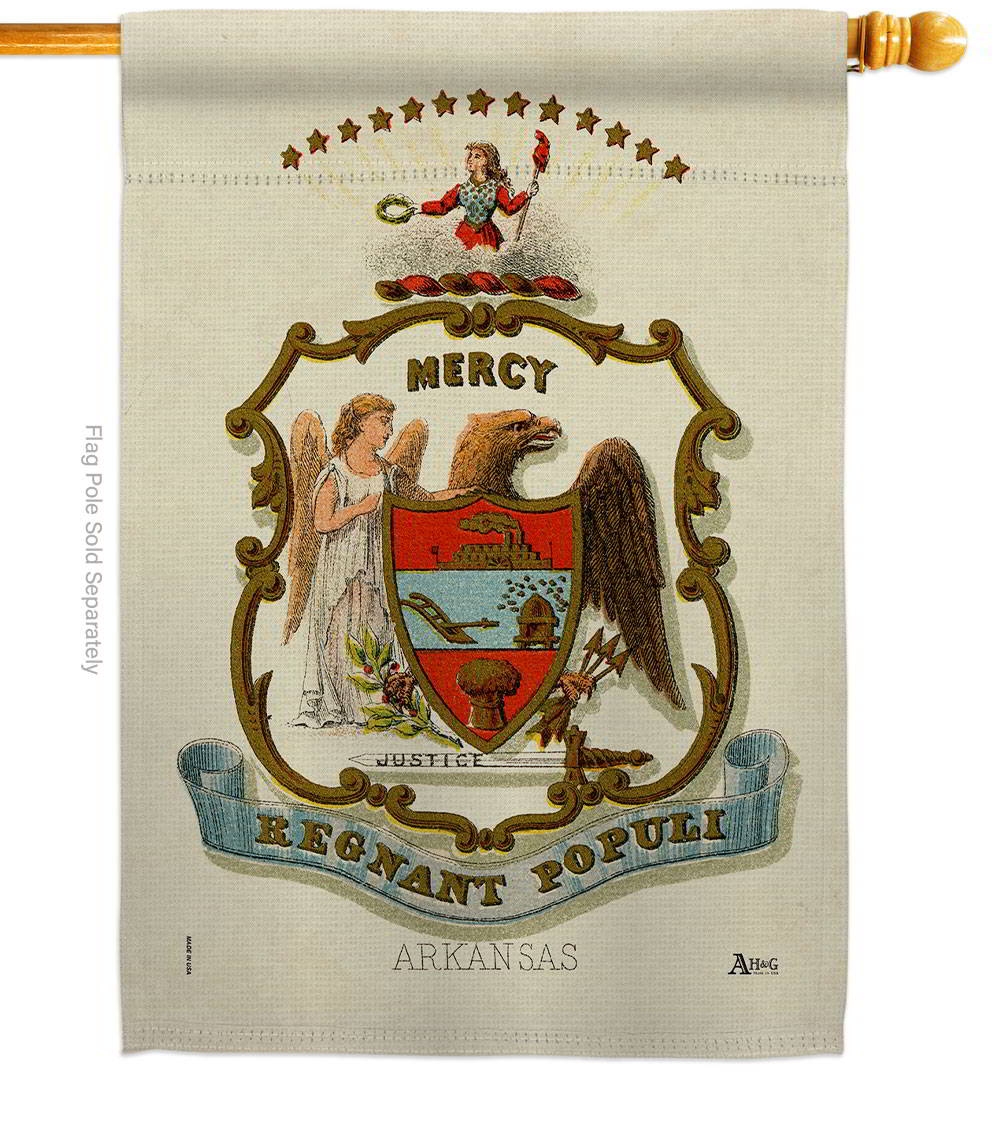 Coat Of Arms Of Arkansas House Flag