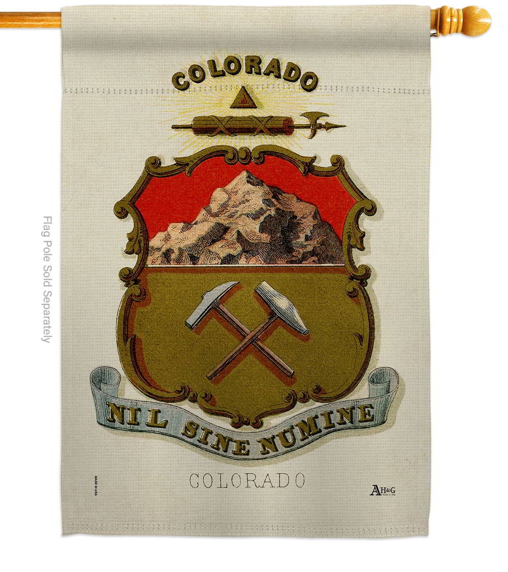 Coat Of Arms Of Colorado House Flag