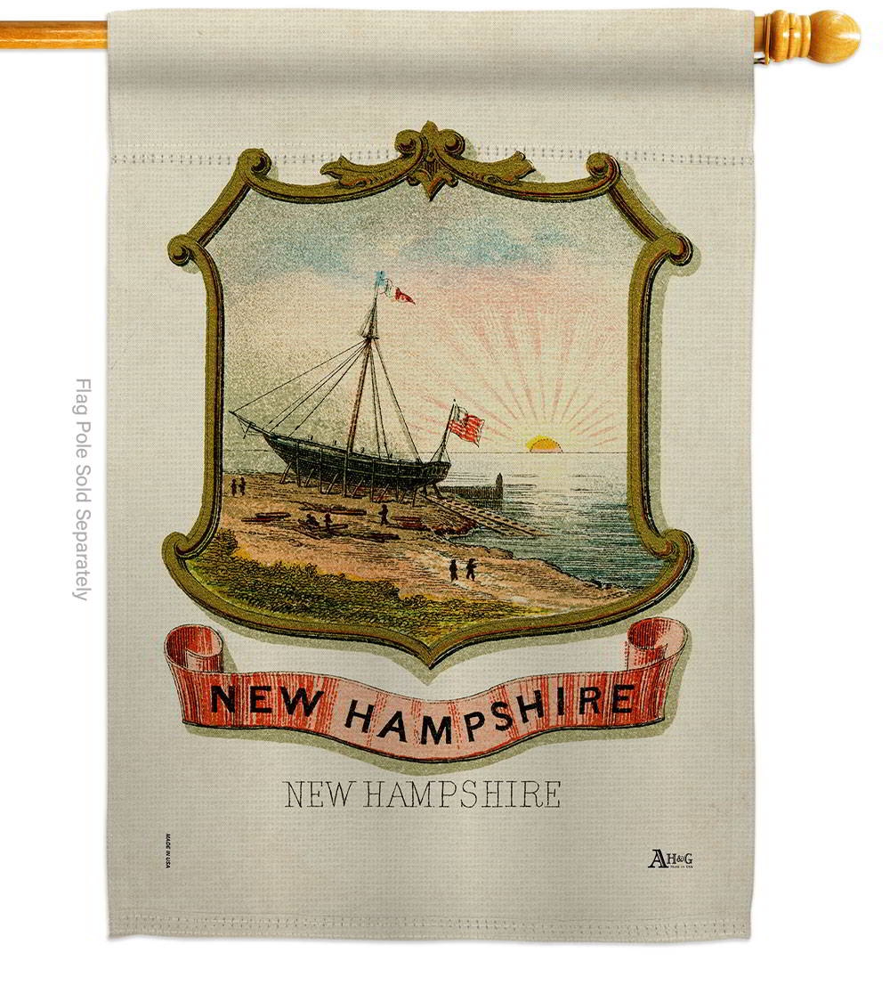 Coat Of Arms Of New Hampshire House Flag